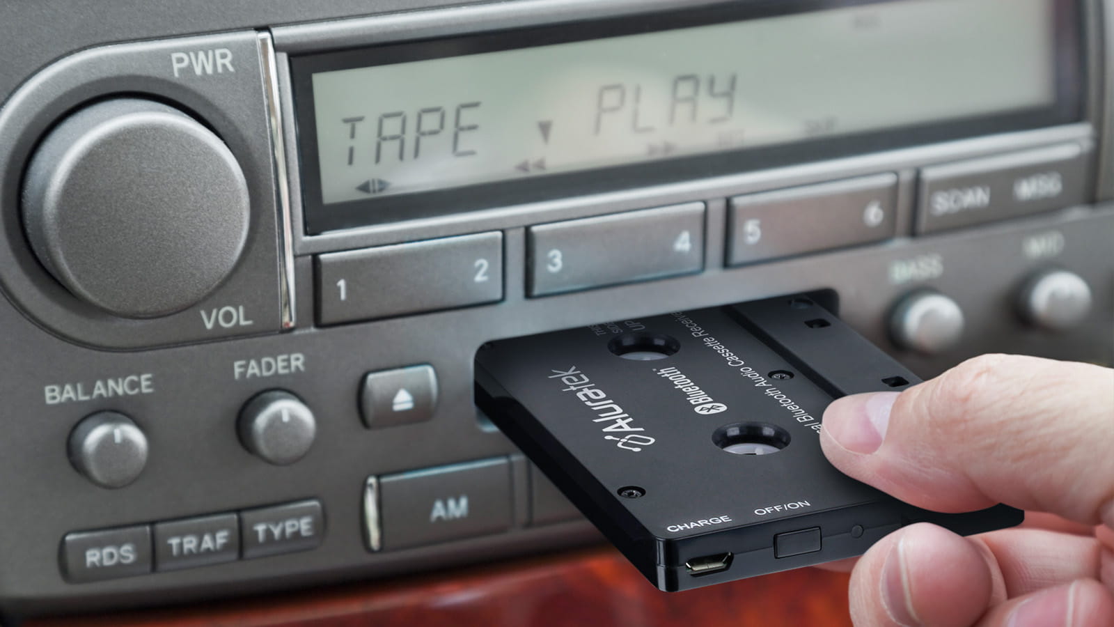 Aluratek Bluetooth Audio Cassette Receiver and Phone App