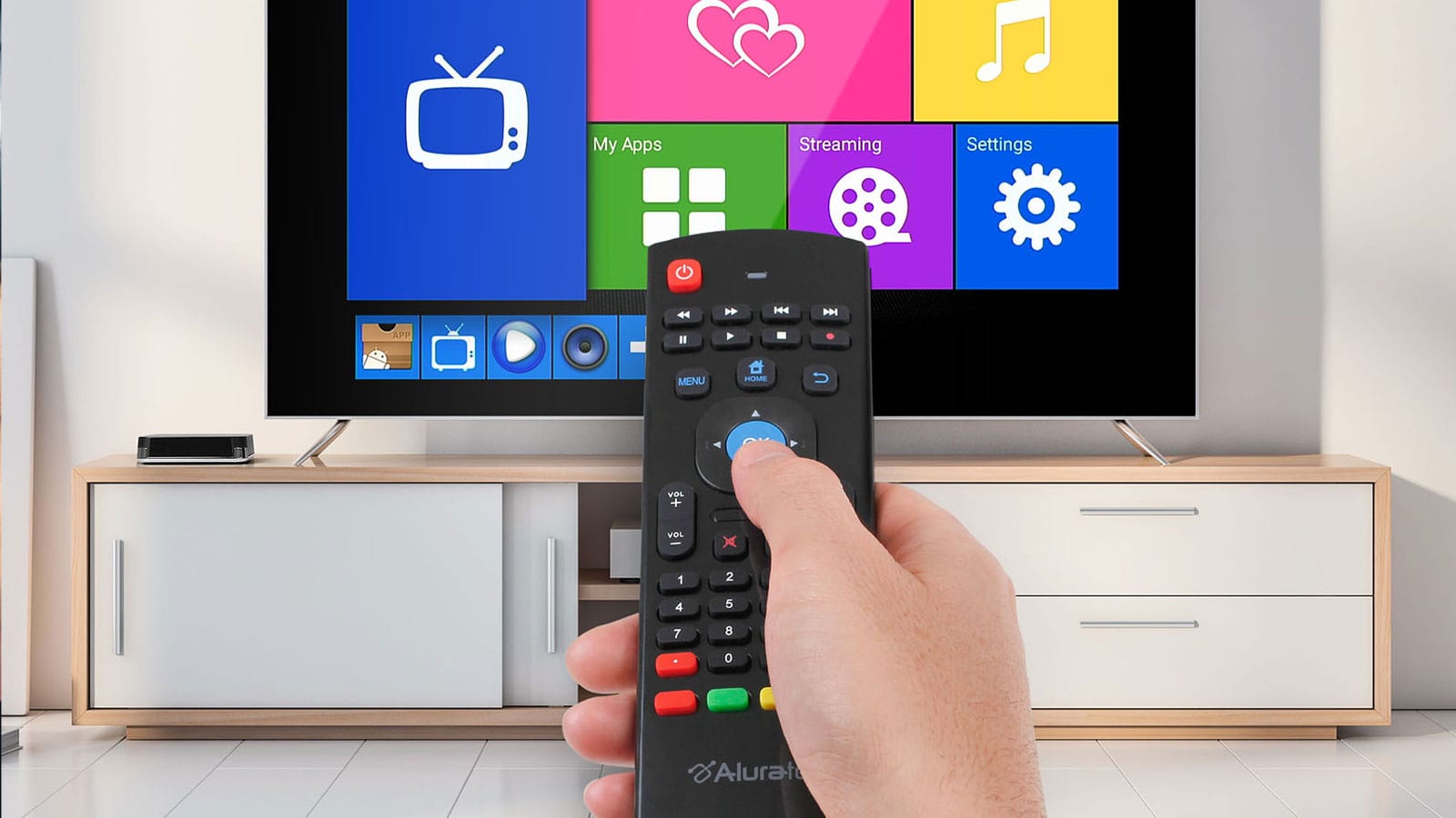 Aluratek Streaming Media Player All-In-One with Remote