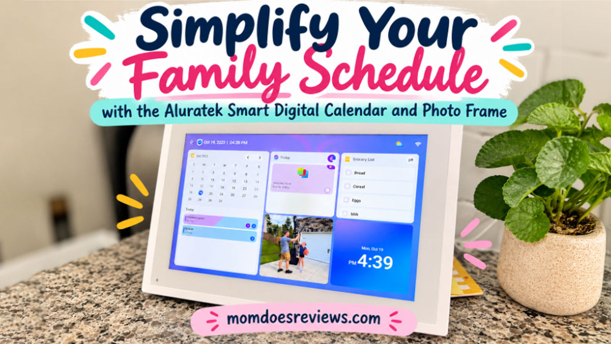 Simplify Your Family Schedule with the Aluratek Smart Digital Calendar and Photo Frame