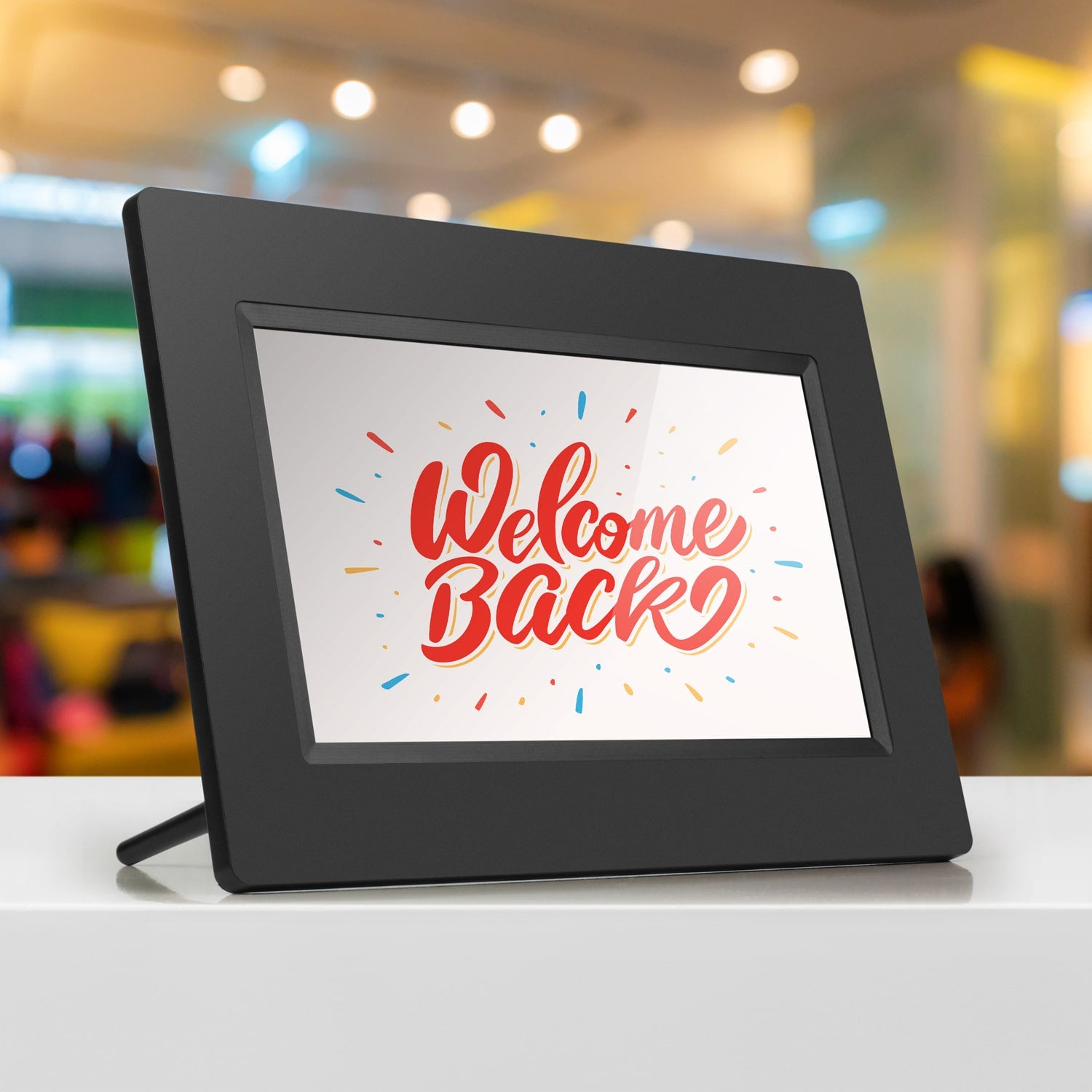 Aluratek 7inch Digital Photo Frame with Automatic Slideshow signage