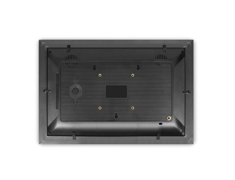 10" Distressed Wood WiFi Digital Photo Frame w/ Touchscreen Back View