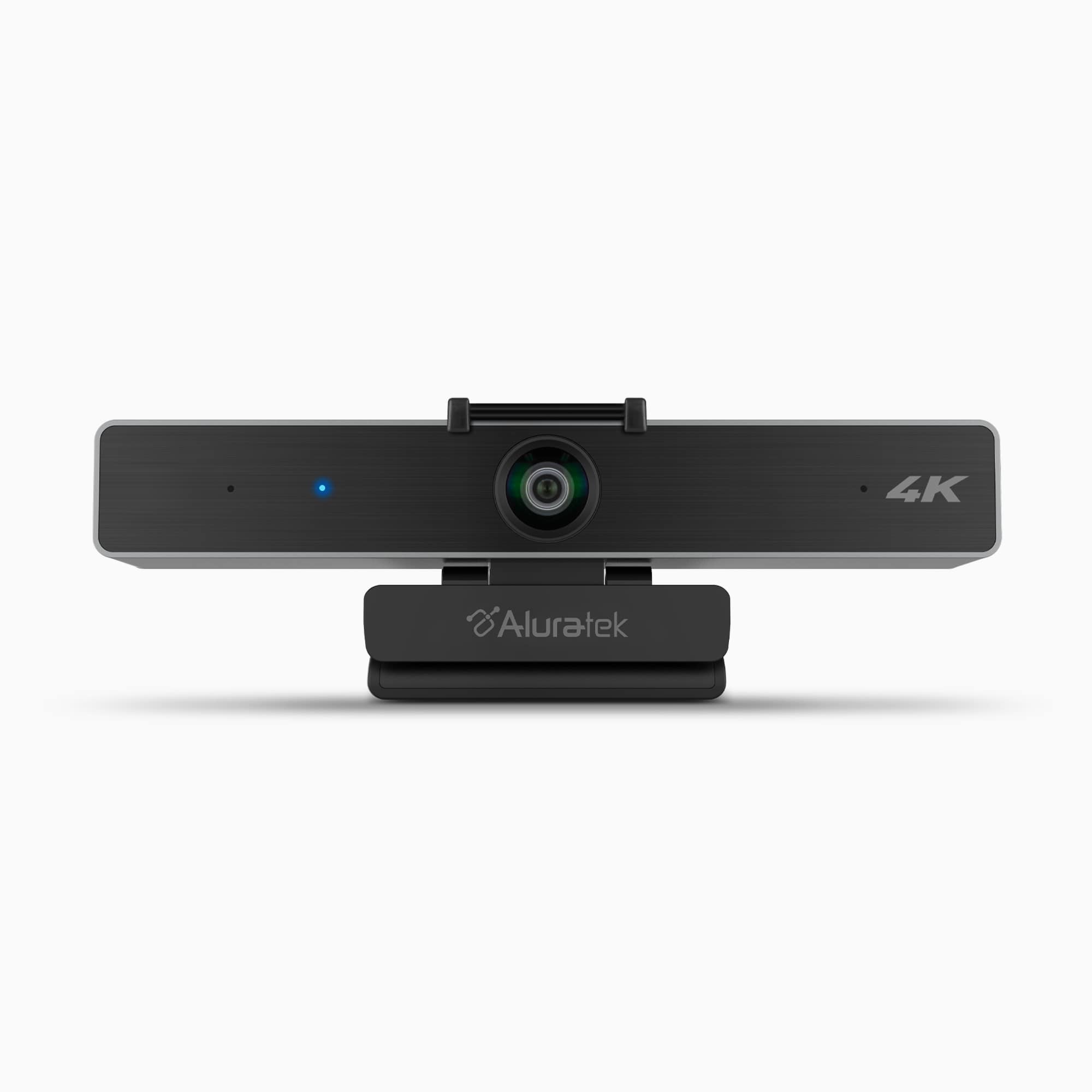 Aluratek 4K HD Webcam Pro 5x Digital Zoom Dual-Stereo Noise-Cancelling Mics Main