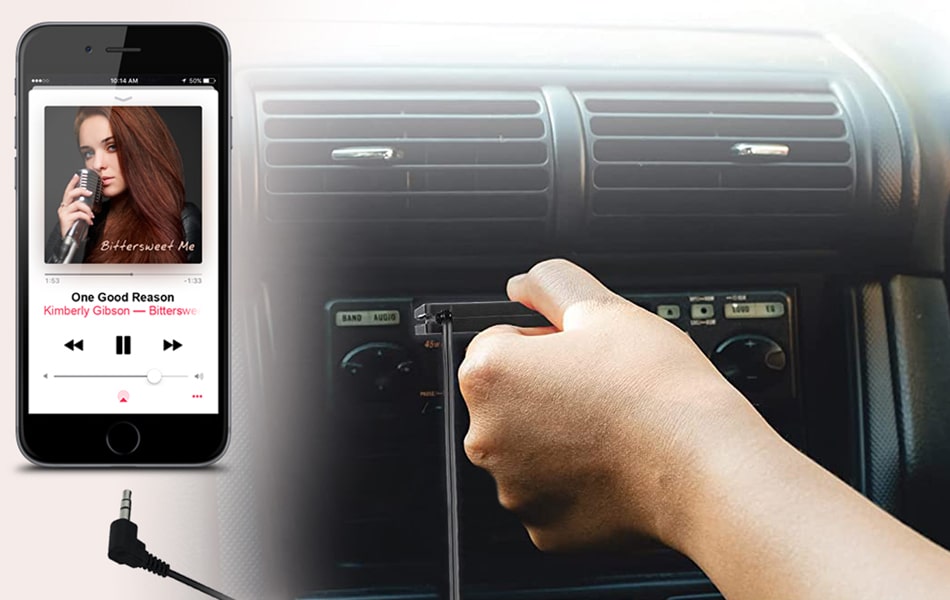 Aluratek AUX Audio Cassette Adapter Plug-n-Play