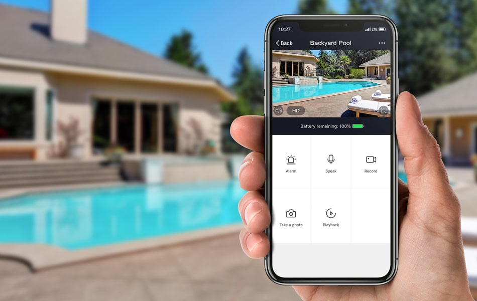 Aluratek Eco 4life SmartHome WiFi Outdoor Security Camera Security at your fingerprints