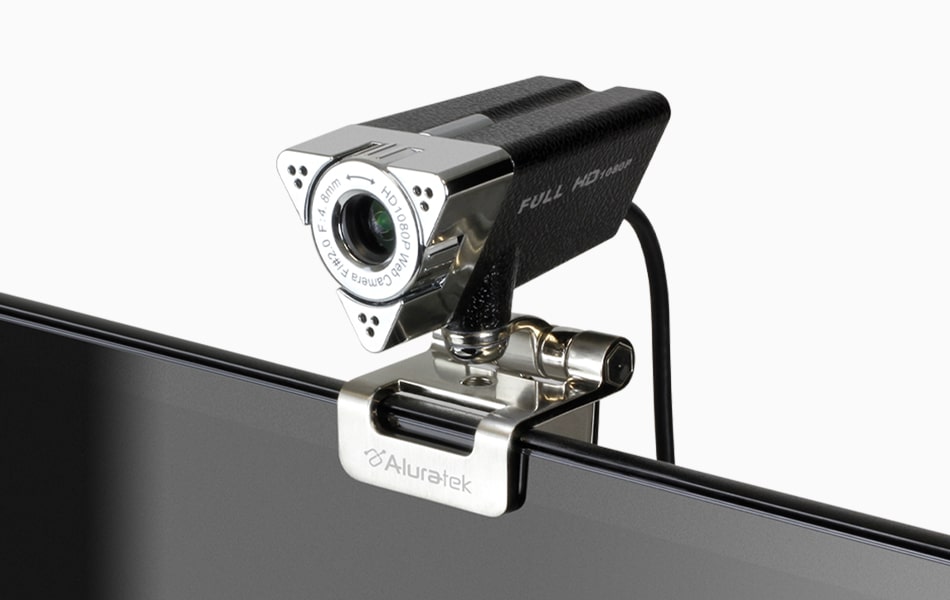 Aluratek HD 1080p Webcam Auto low-Light correction