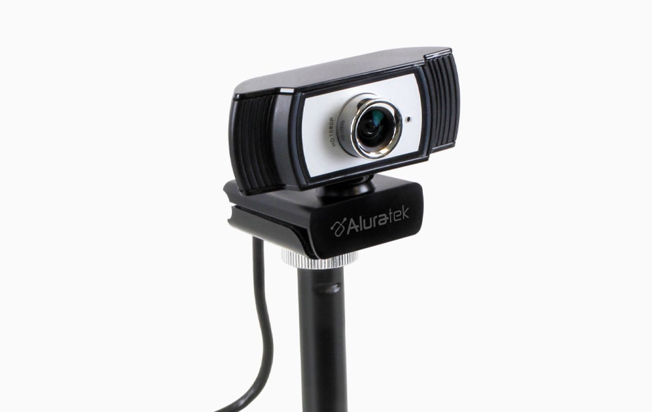 Aluratek HD 1080p Webcam Built-in Tripod Mount
