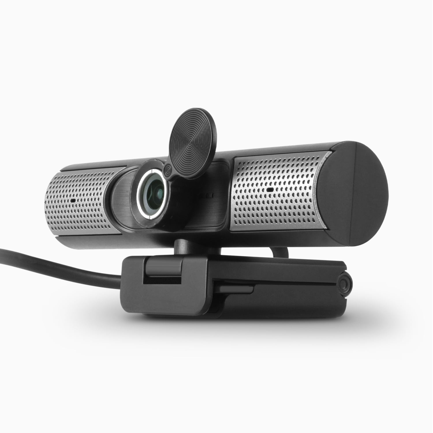 HD 1080p Webcam with Omnidirectional Mic and Built-in Speakers