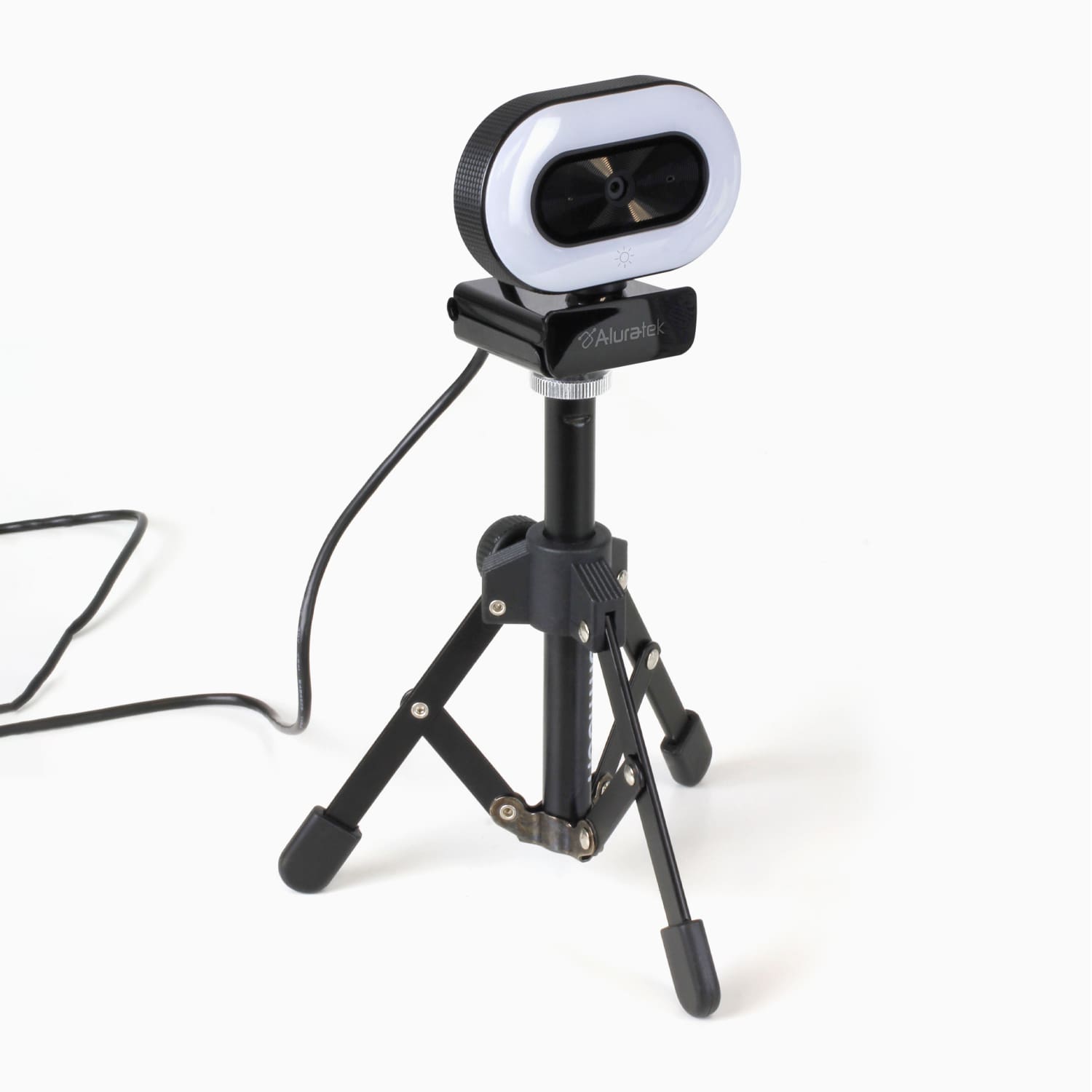 LIVE 1080p HD Webcam with Ring Light, Auto Focus and Directional Noise Cancelling Mic
