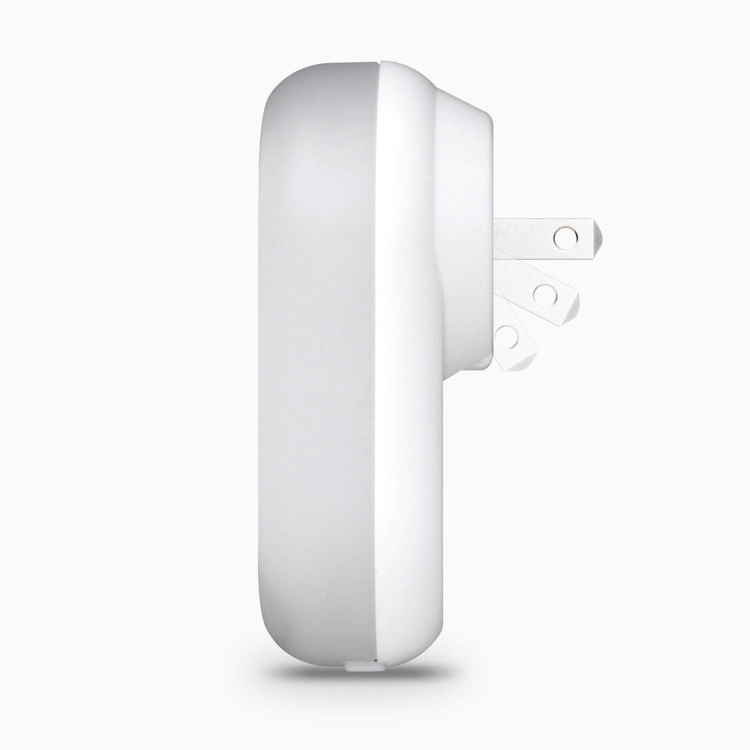 Aluratek LED Nightlight with Dual USB Charging Ports Side