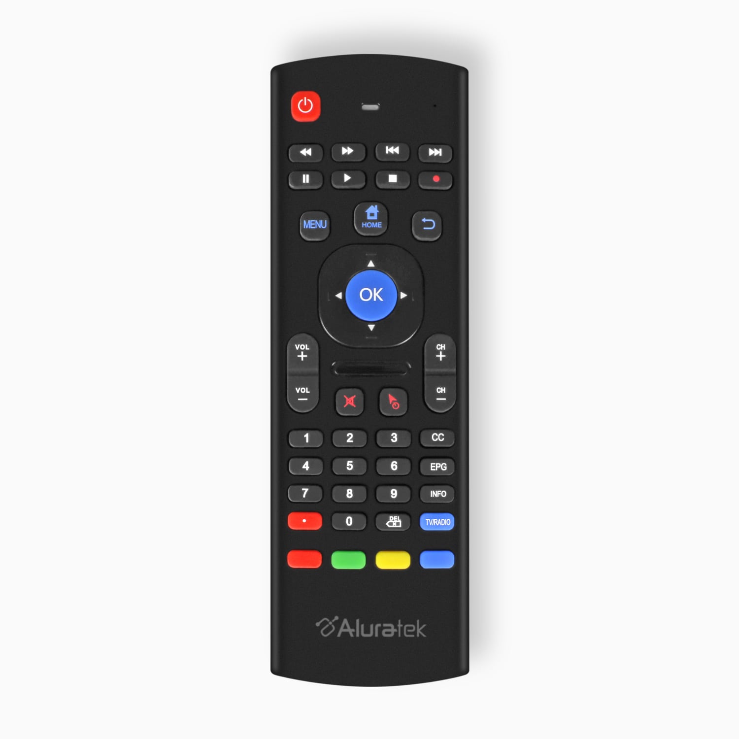 Aluratek Live TV DVR Streaming Media Player All In One remote