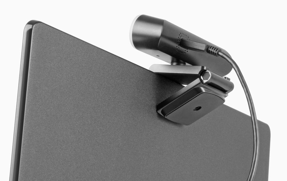Aluratek Ultra 4K HD Ring Light Webcam Dual-Stereo Noise-Cancelling Mics-Universally Compatible