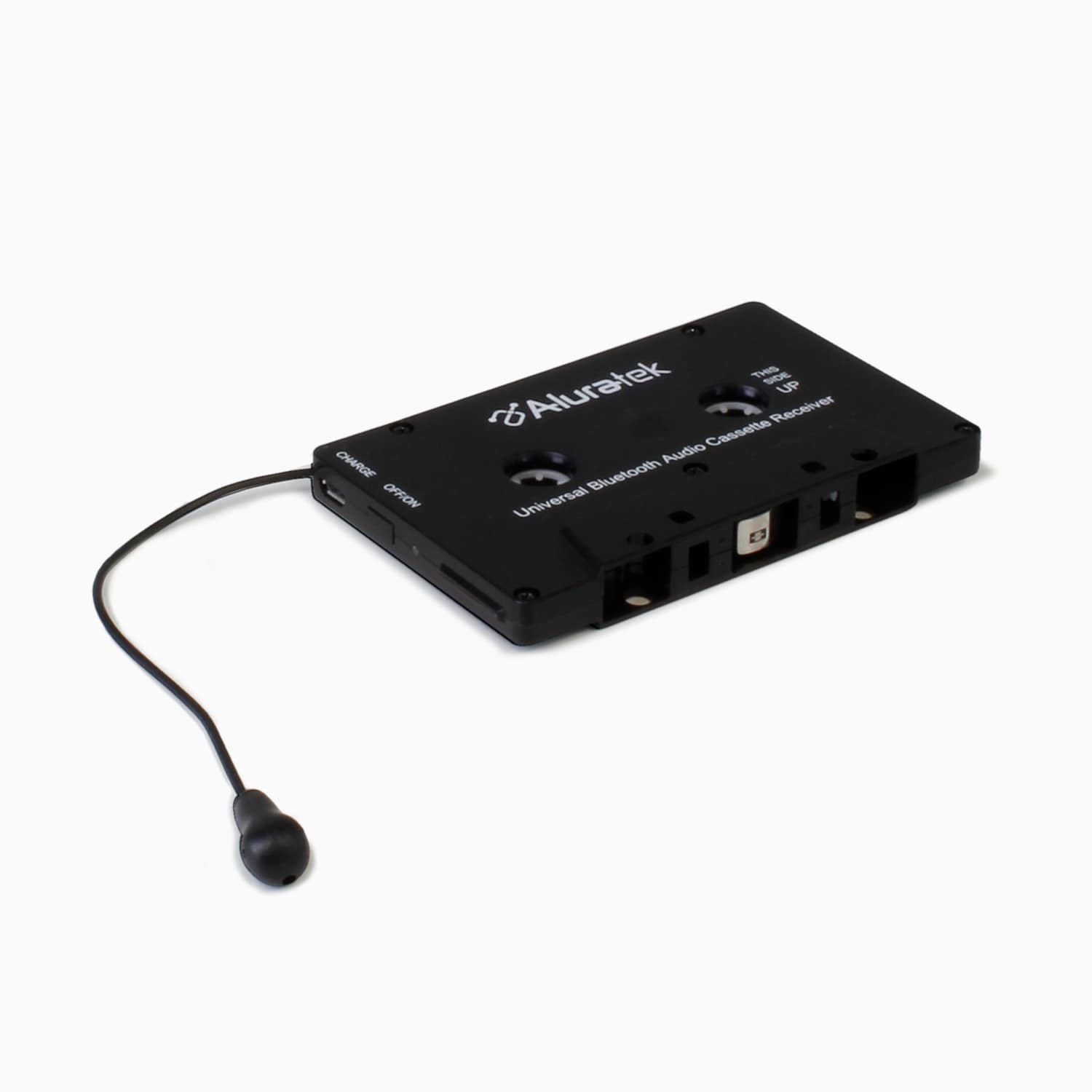Aluratek Universal Bluetooth Audio Cassette Receiver with Microphone Angle