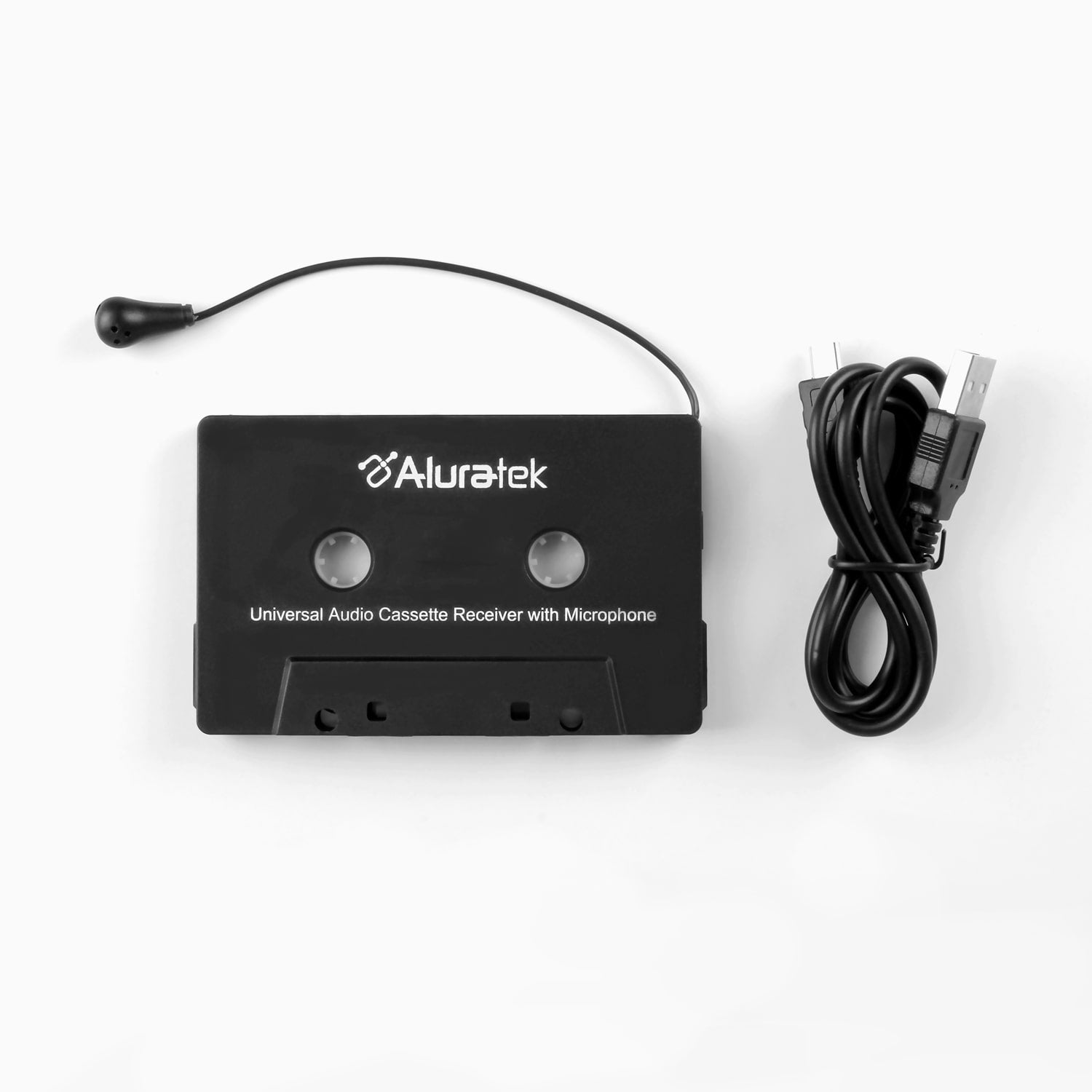 Aluratek Universal Bluetooth Audio Cassette Receiver with Microphone top