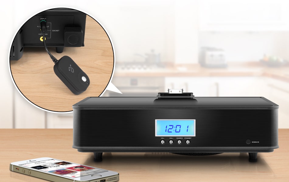 Aluratek iStream Bluetooth Audio Receiver Wired Headphone Converter Bring old speaker docks back to life