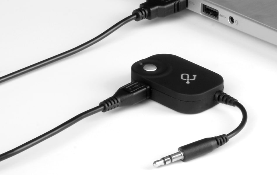 Aluratek iStream Bluetooth Audio Receiver Wired Headphone Converter stream audio for hours