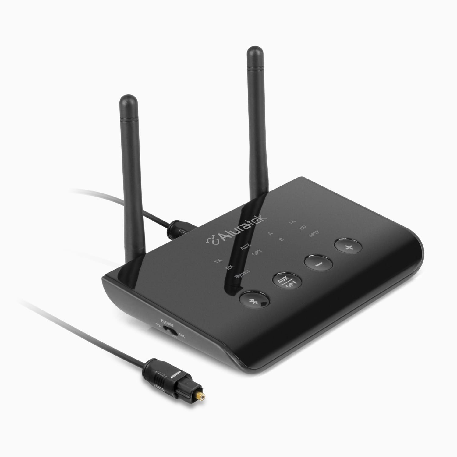 Bluetooth Optical Audio Receiver Transmitter Front angle