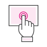 aluratek frame feature touchscreen icon