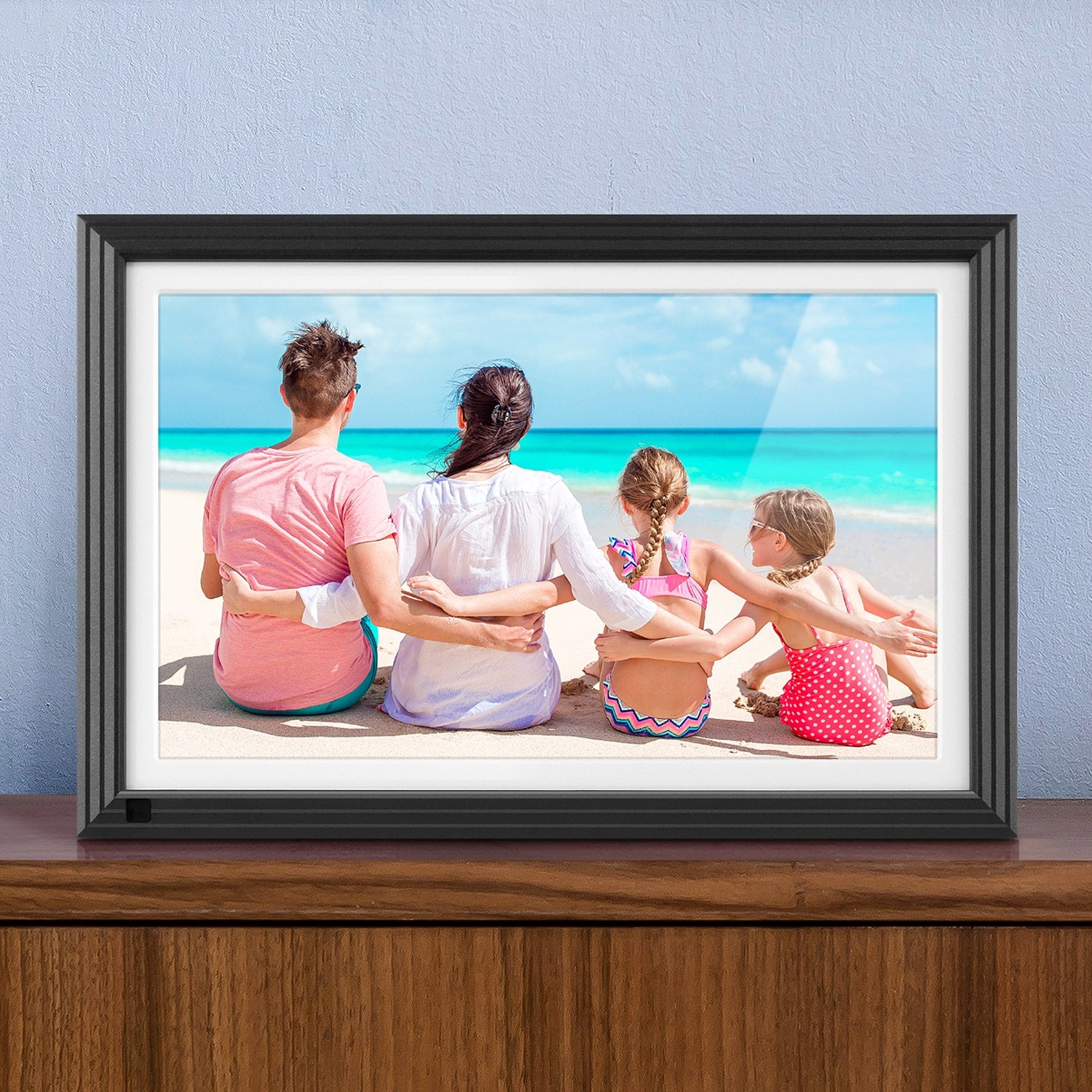 aluratek 10 inch ips lcd touchscreen wifi digital photo frame 32gb image environment