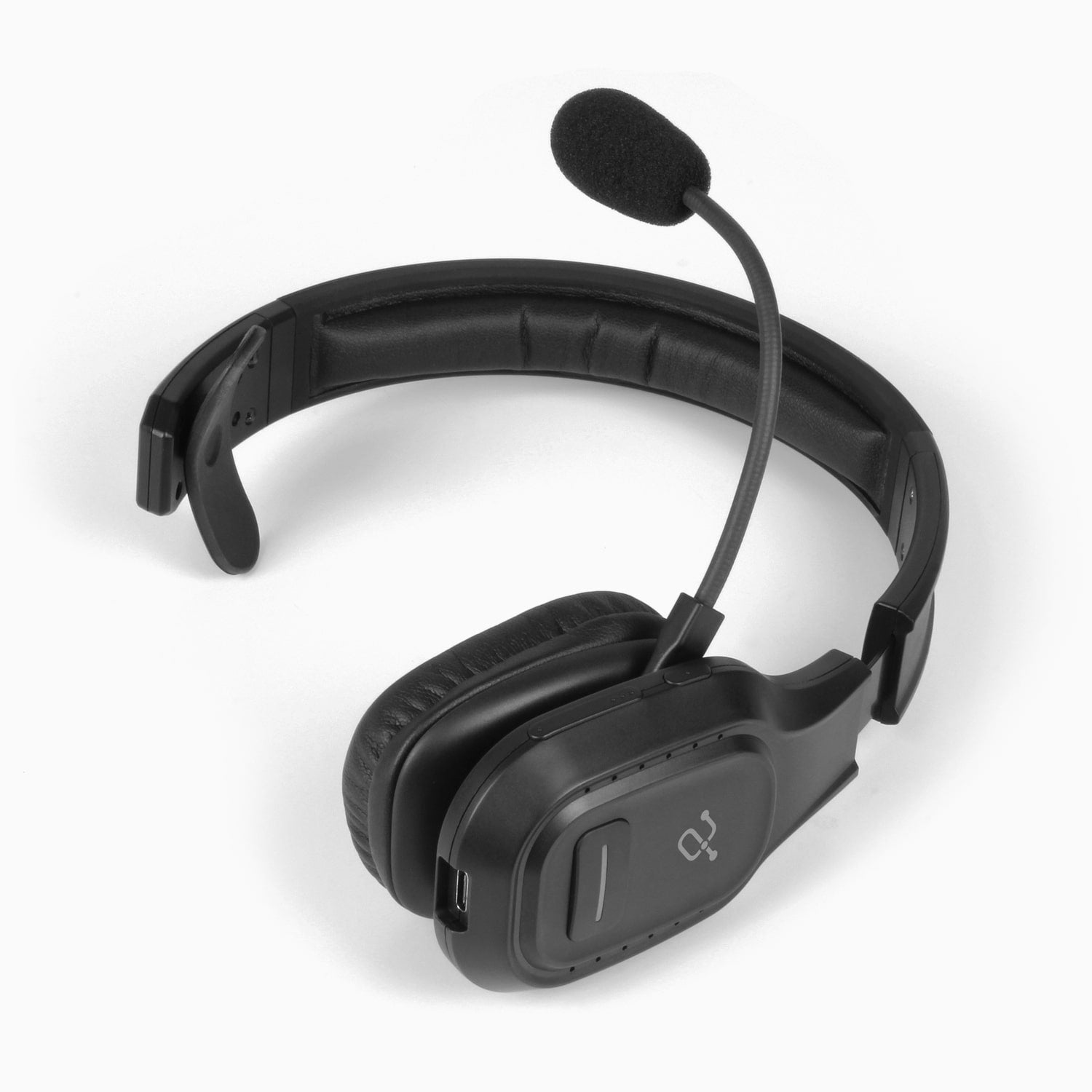 Aluratek Headphone Bluetooth Wireless Stereo Microphone Flat
