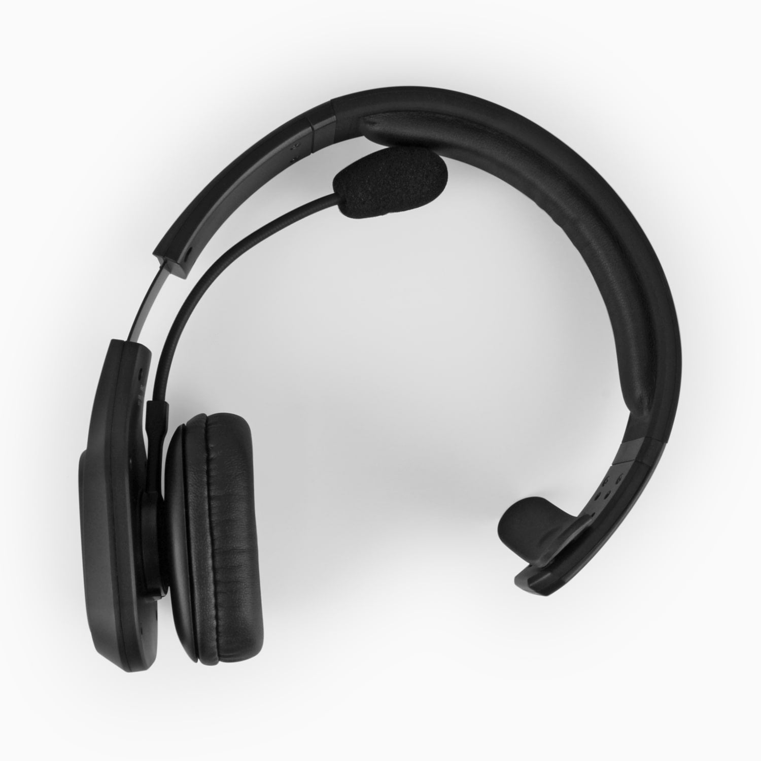 aluratek Bluetooth wireless headset noise-cancellation boom mic top