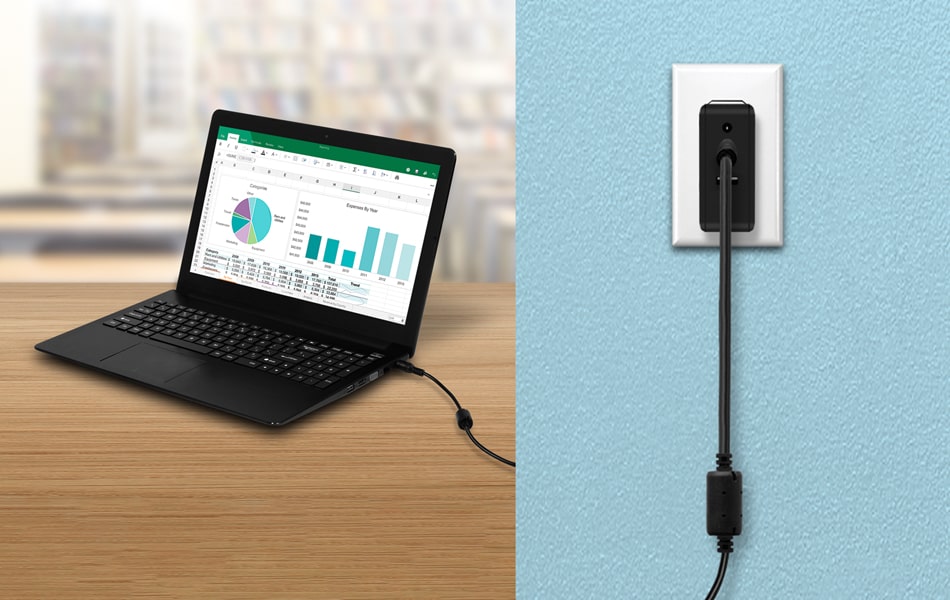 aluratek universal 65W power adapter Versatile Charging Capabilities
