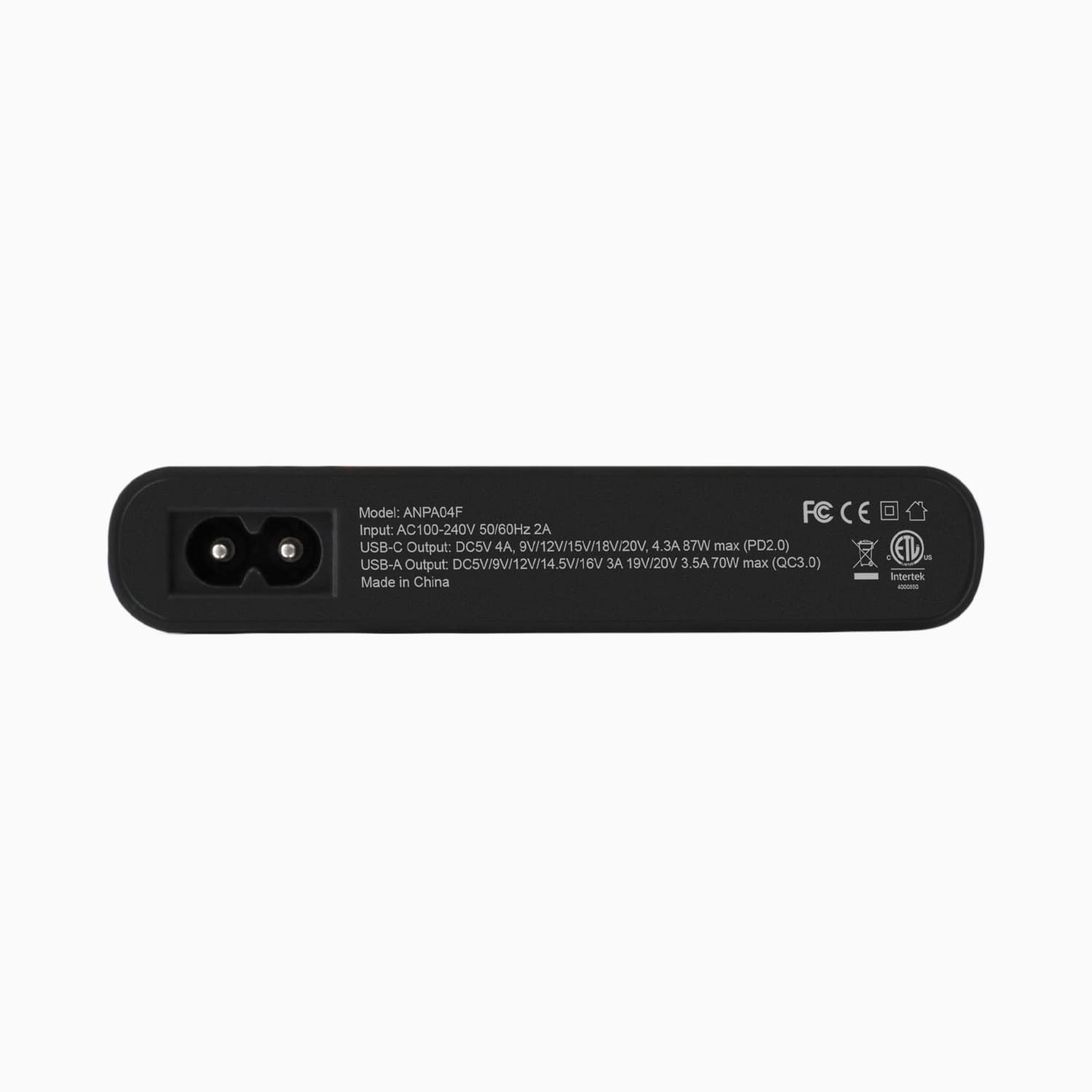 Aluratek universal 87W AC adapter type-C-back
