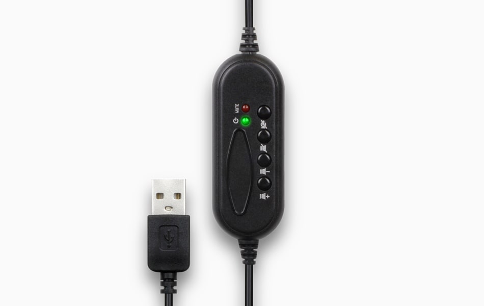 Aluratek Wired USB Stereo Headset Noise Reducing Mic In-line Controls