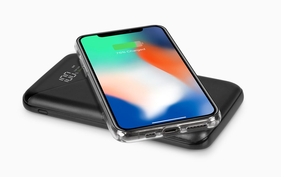 aluratek wireless charging 10k power bank angle qi2 charging