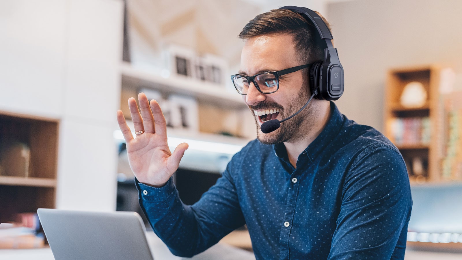 Aluratek Noise Cancelling Headset For Home Office