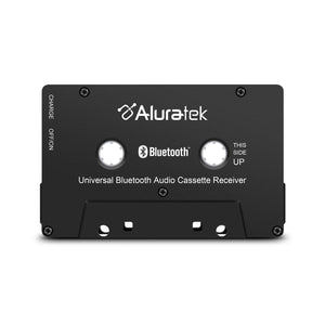 Aluratek Universal Bluetooth Audio Cassette Receiver, Built-in Rechargeable  Battery, Up to 8 Hours Playtime, Audio Receiving up to 33 Feet, ABCT01F