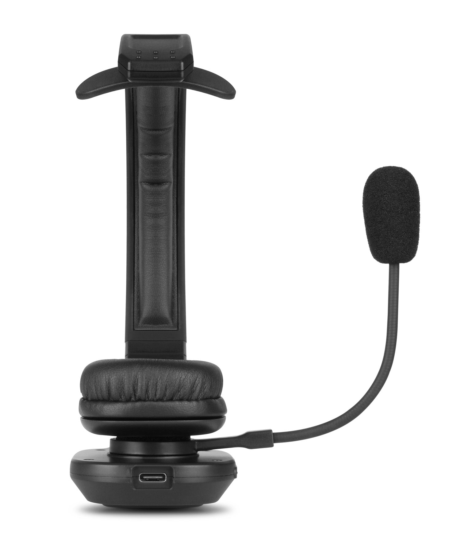 Bluetooth Wireless Headset with Noise Cancelling Boom Microphone and B