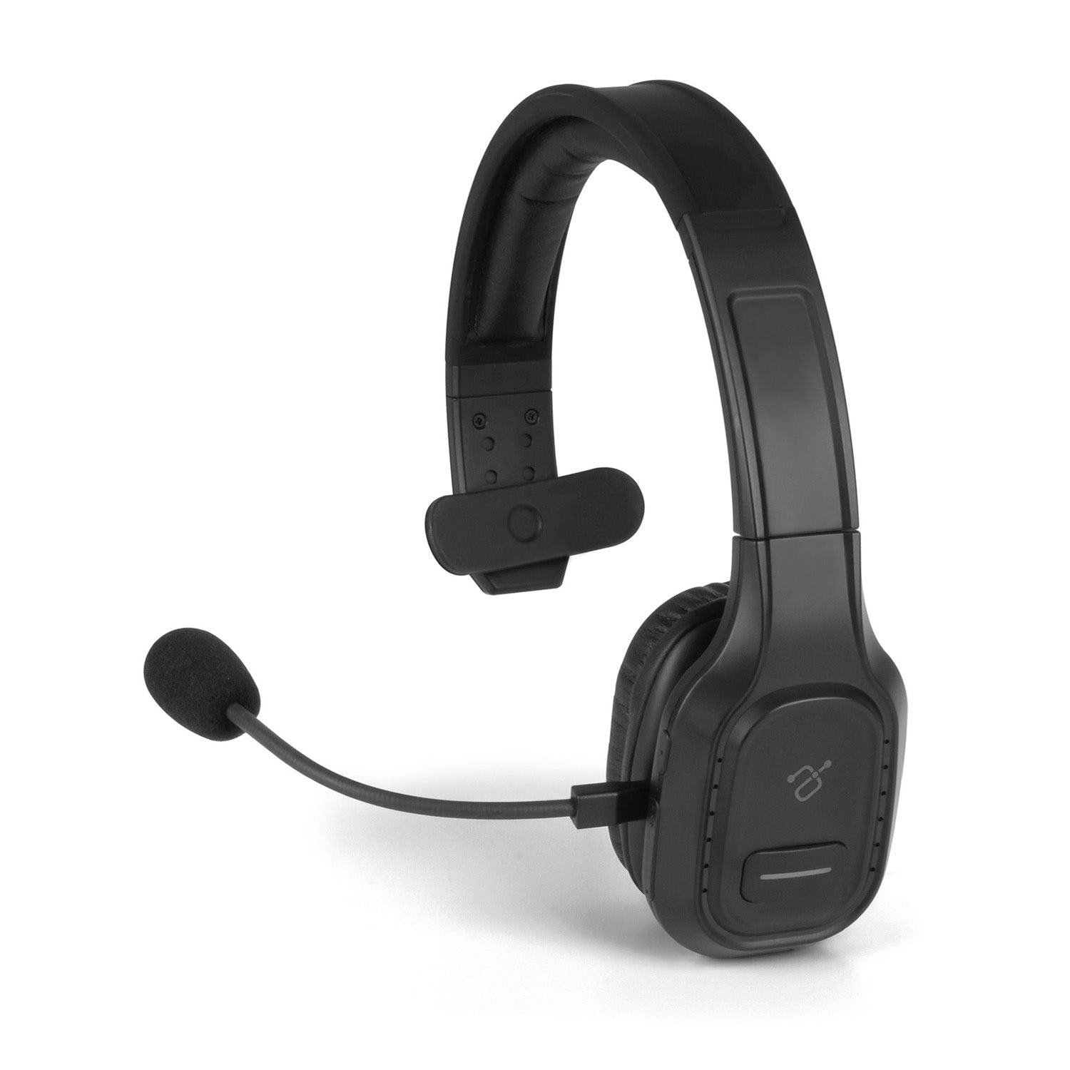 Bluetooth Wireless Headset with Noise Cancelling Boom Microphone and B