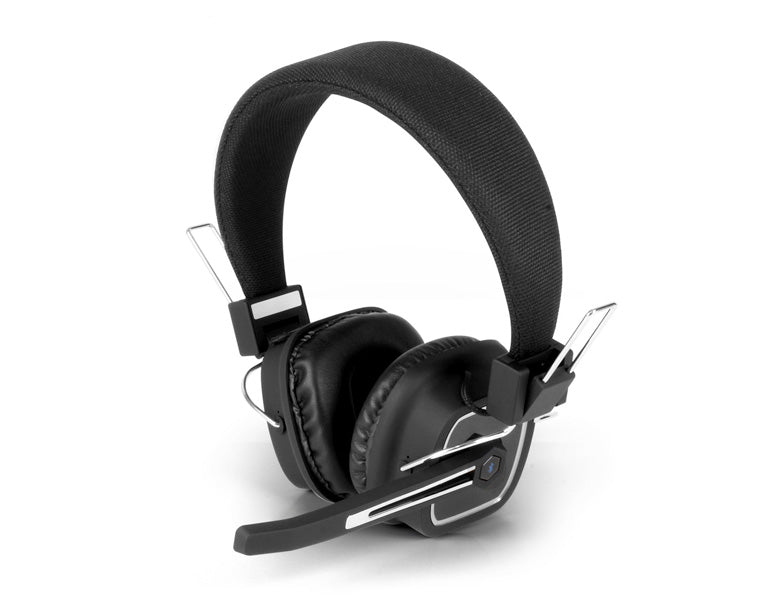 Bluetooth Wireless Stereo Headset with Boom Microphone and