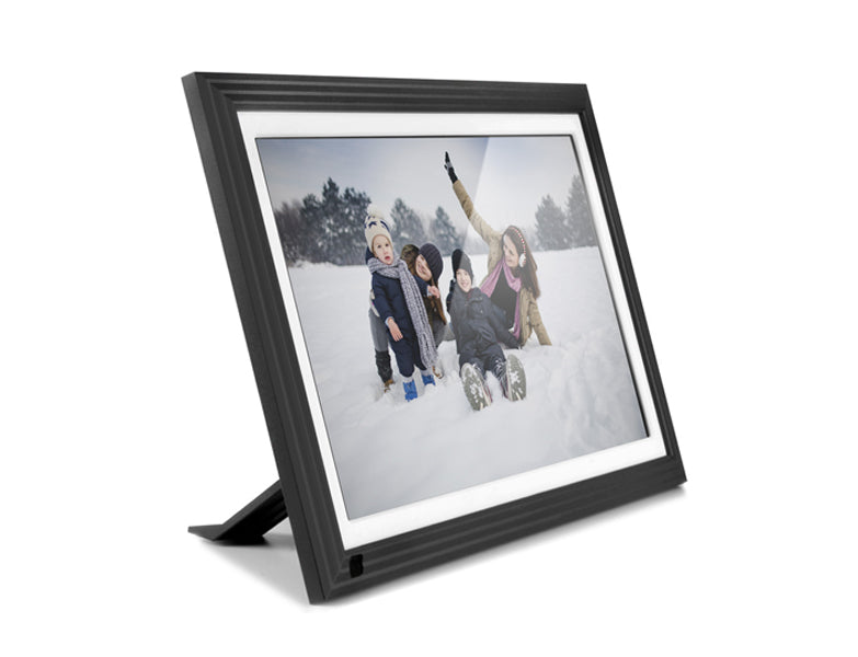 10.1" WiFi Digital Photo Frame with Touchscreen & 32GB Front-Left Side View