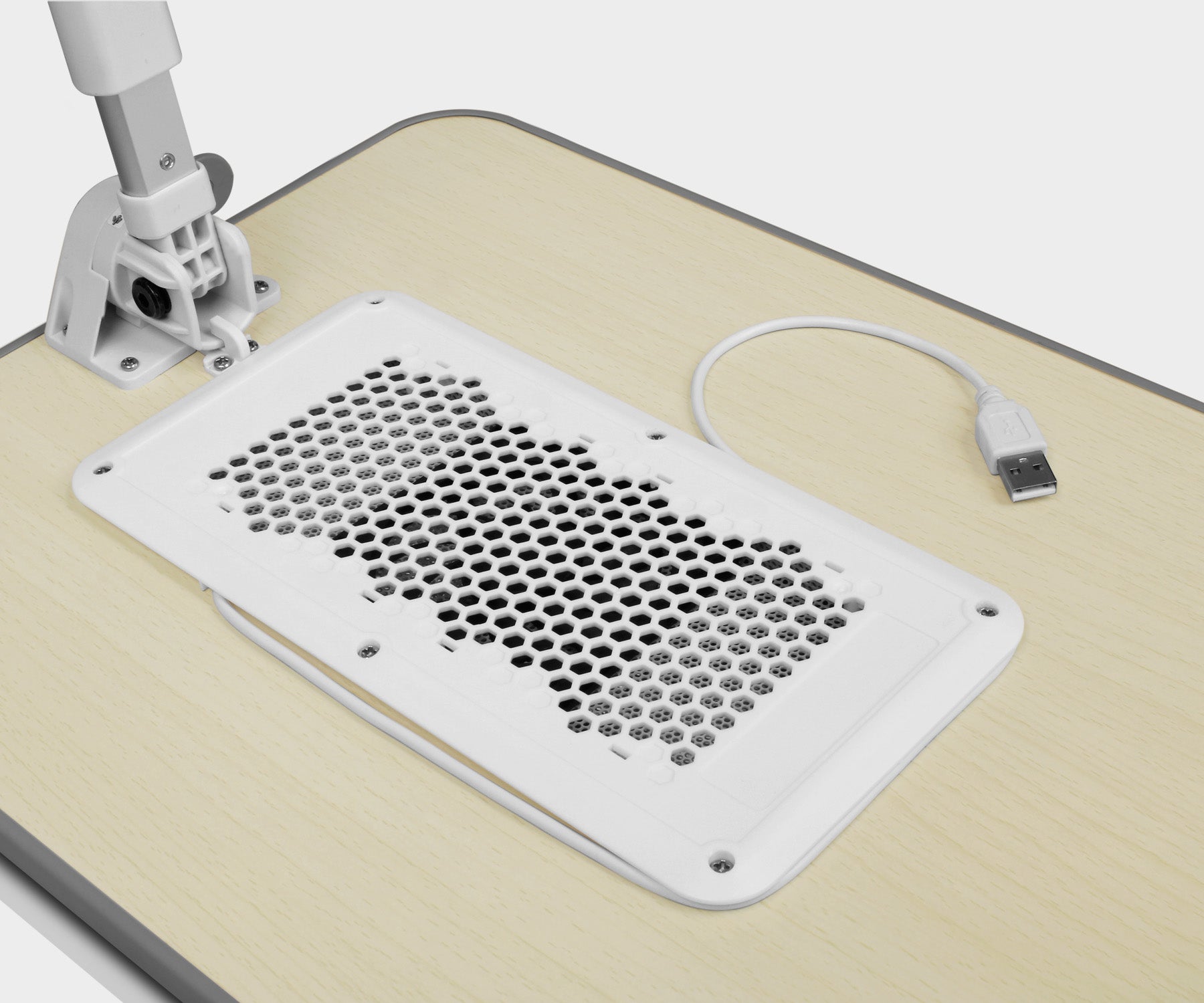 Adjustable Ergonomic Laptop Cooling Table with Fan