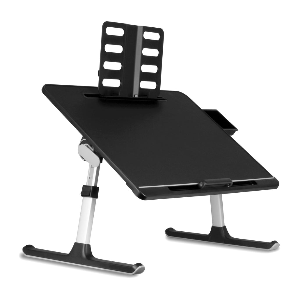 Adjustable non-slip Laptop Stand/Table with Drawer and Book Holder
