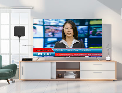 Digital TV Converter Box with Digital Video Recorder tv playing