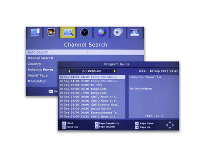 Digital TV Converter Box with Digital Video Recorder UI
