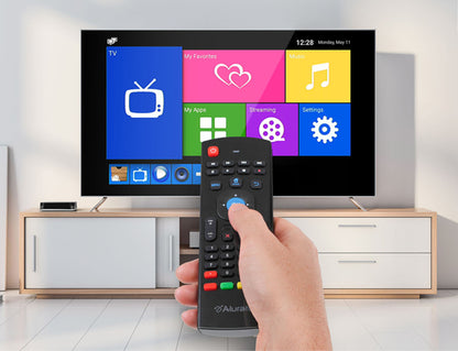 Pointing remote at a TV