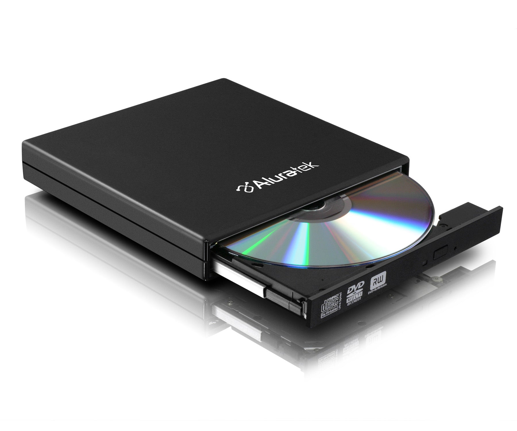 USB 2.0 External Slim Multi-Format 8X DVD Reader / Writer (Tray load)
