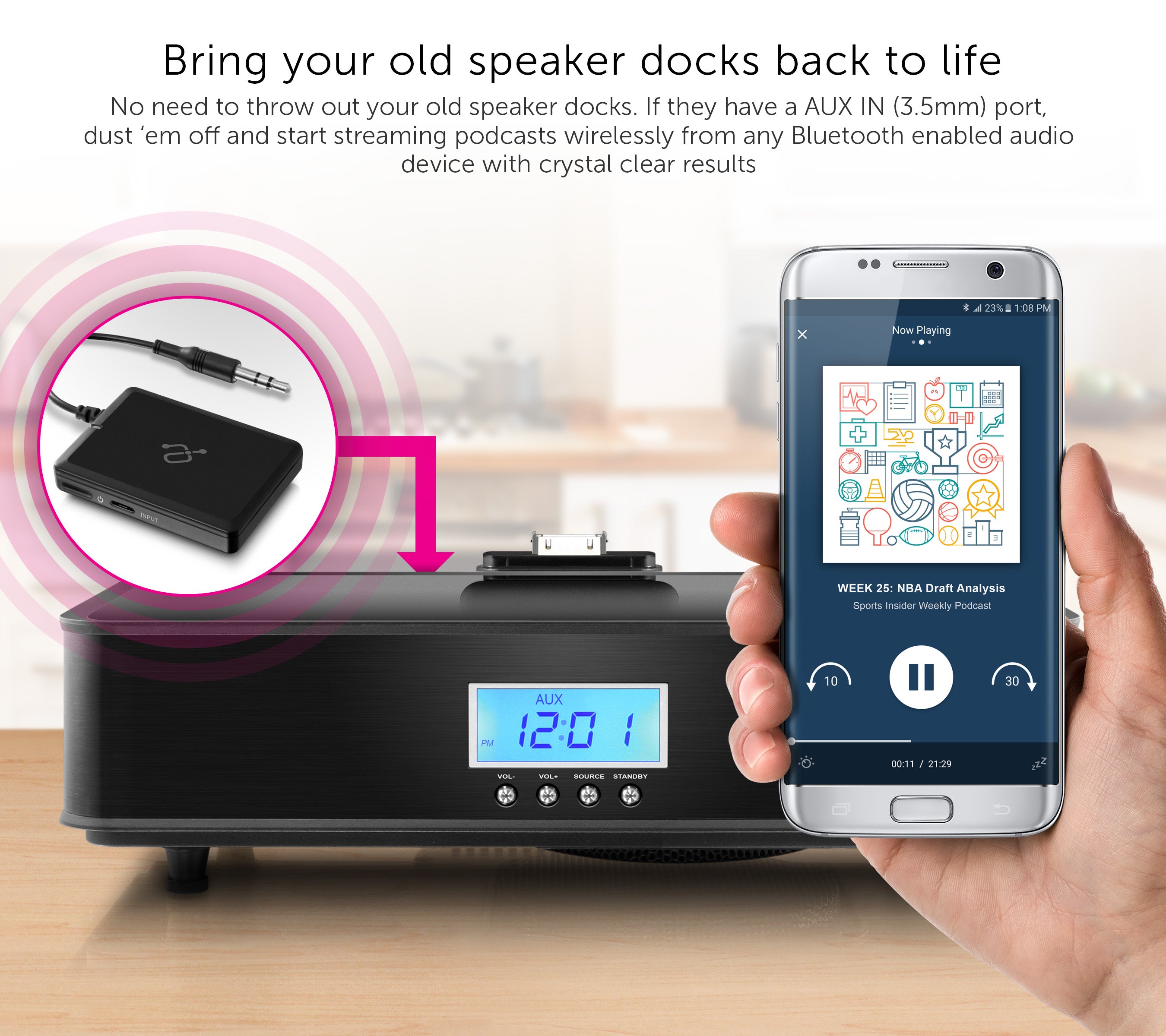 Car Bluetooth Receiver : Home & Office fast delivery by App or Online