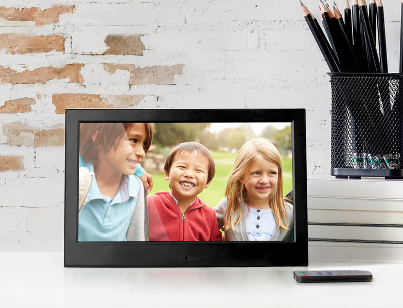 Slim Digital Photo Frame with Automatic Slideshow - 10 inch