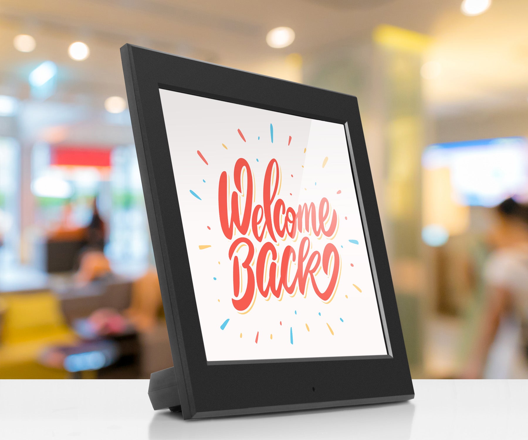 Slim Digital Photo Frame with Automatic Slideshow 8 inch