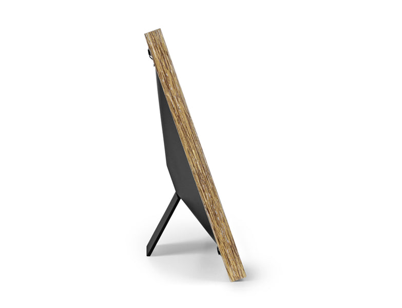 10" Distressed Wood WiFi Digital Photo Frame w/ Touchscreen Left Side View