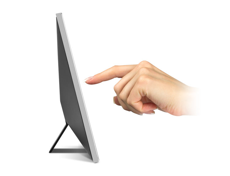 Silver WiFi Digital Photo Frame with Touchscreen