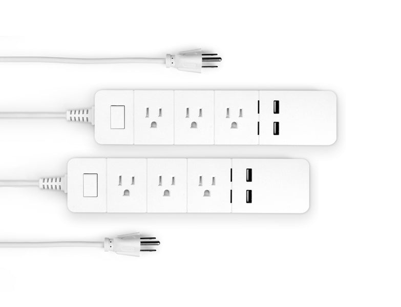 eco4life SmartHome WiFi 3-Port Surge Strip with USB Charging
