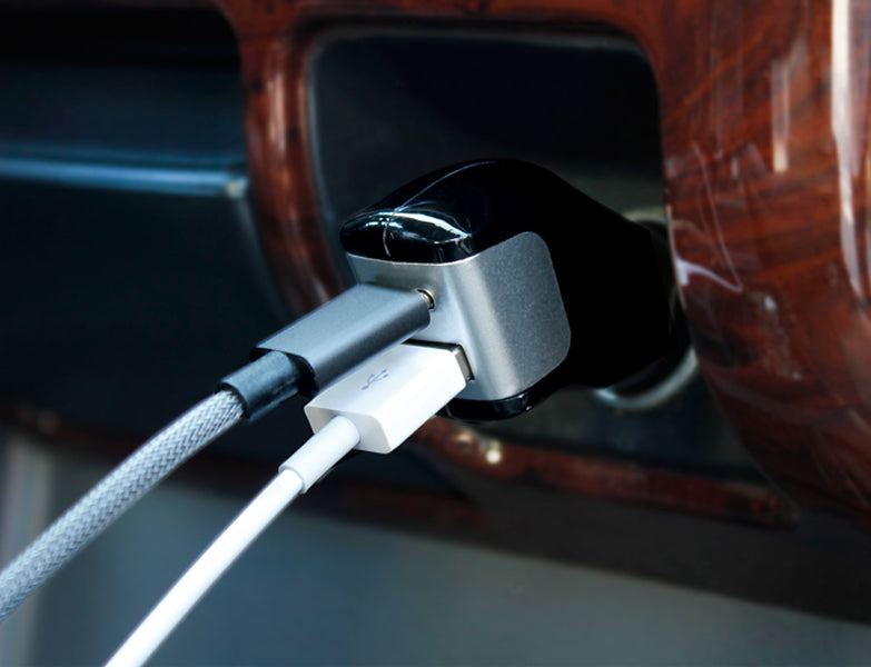 2-Port USB Car Charger with Type-C and Quick Charge 3.0