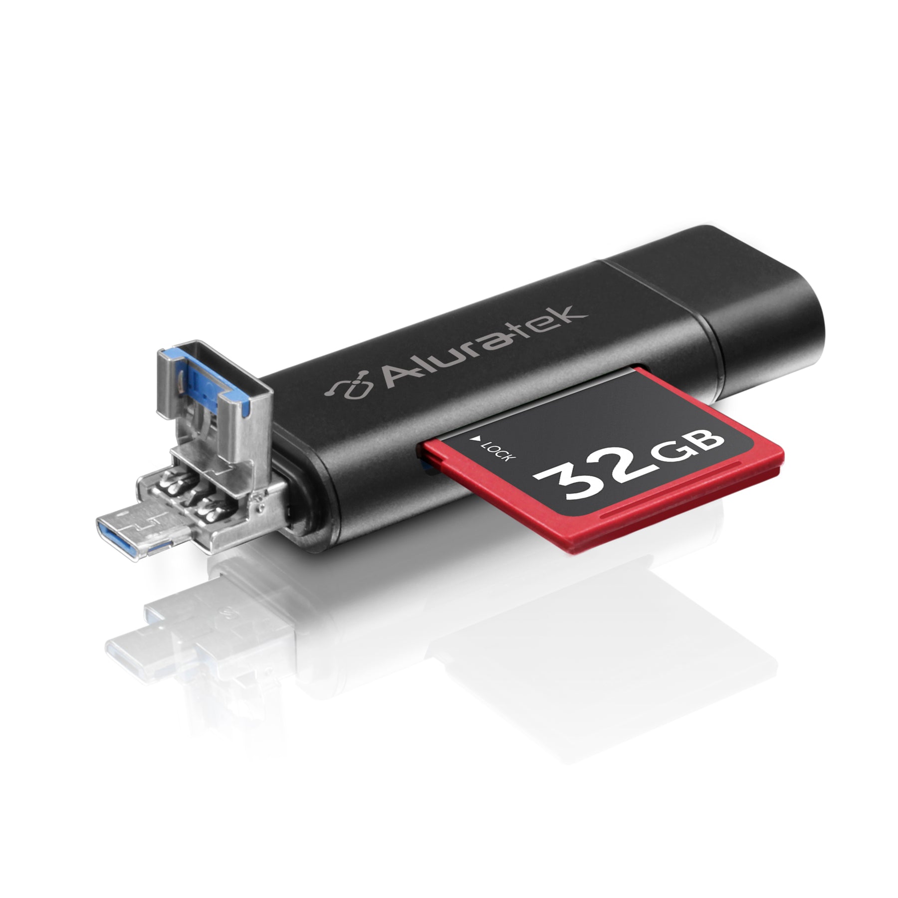Micro Usb Compac USB 3.1 / Type-C / Micro USB OTG (On-The-Go) SD and Micro SD Card Read ...