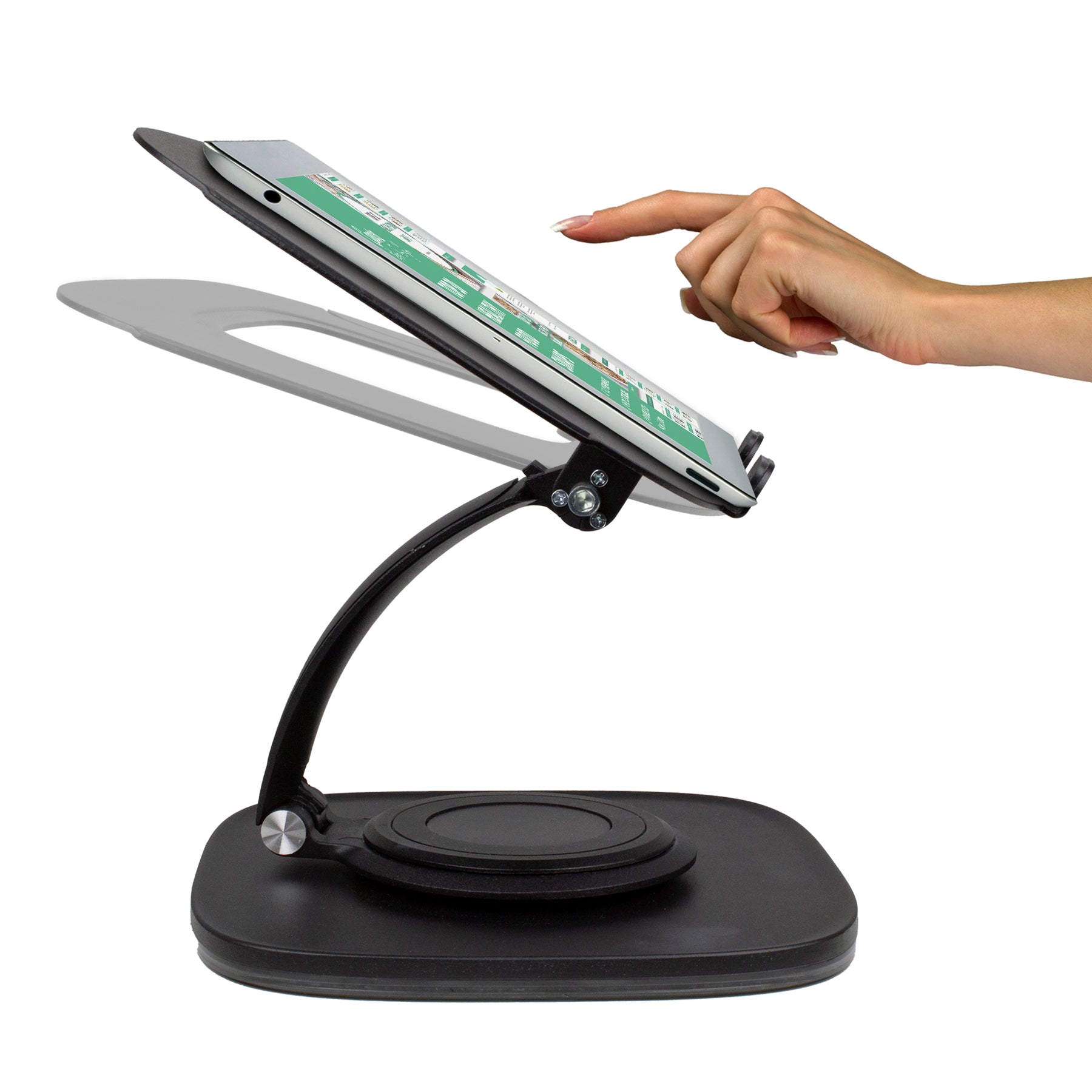Adjustable Ergonomic Laptop Stand with 360° Rotating Base