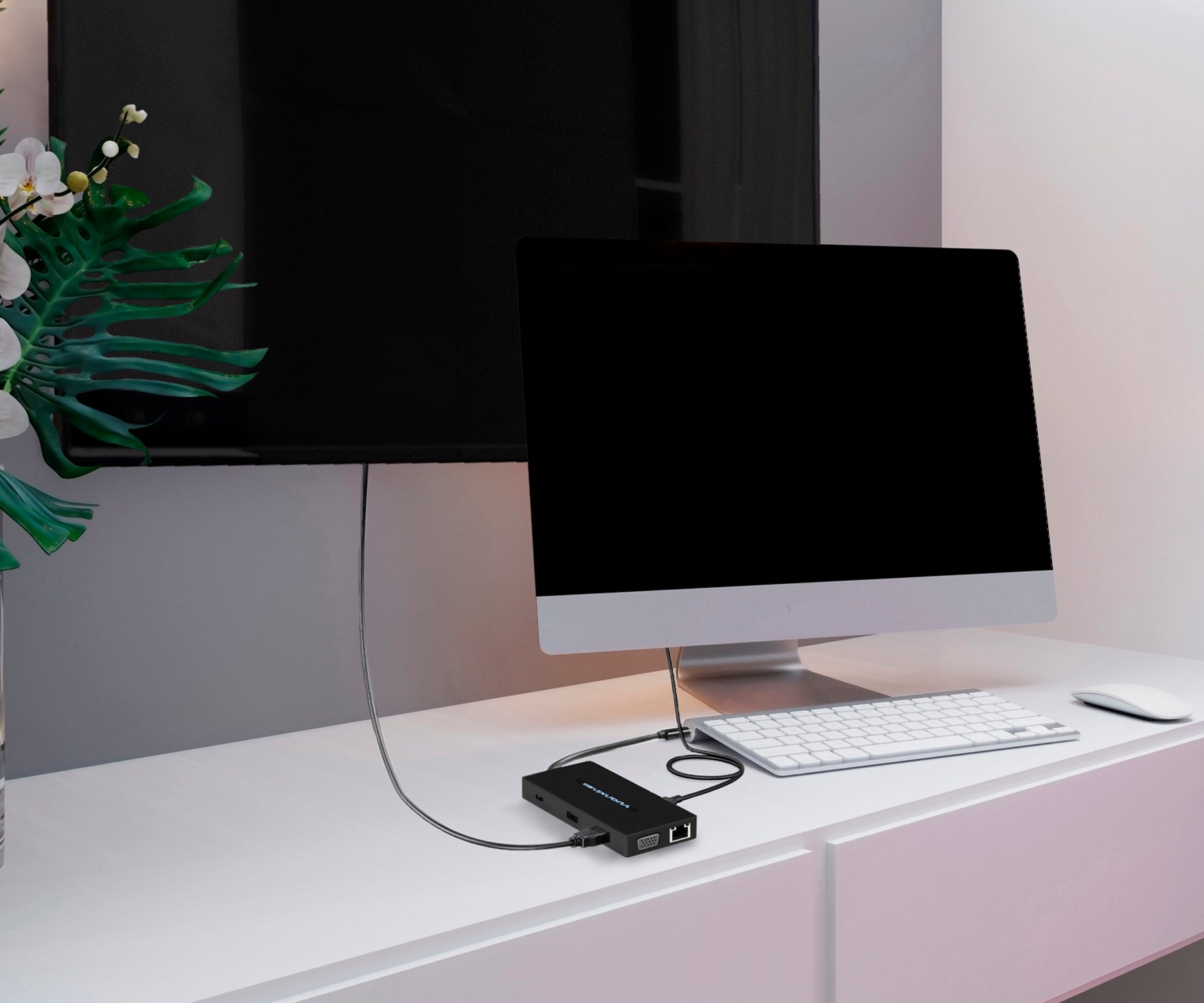 Usb Multimedia 100W USB-C Multimedia Hub with HDMI and VGA Ports